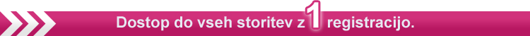 Dostop do vseh storitev z 1 registracijo